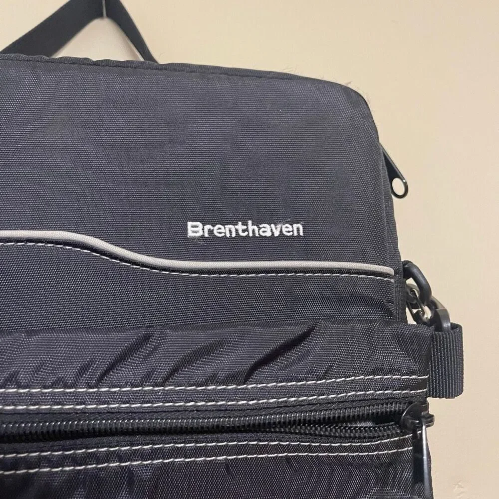 Brenthaven Laptop Bag Tablet iPad Sleeve Travel Holder Vertical Case Black